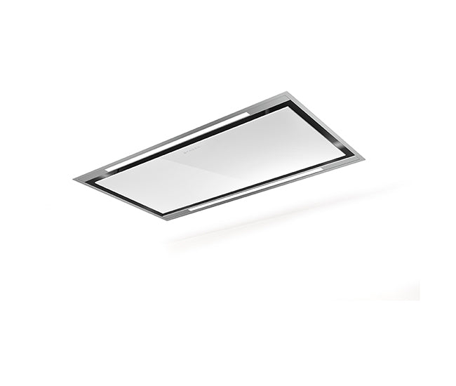 Faber Cappa ceiling Heaven Light Pro G/WH FLAT KL A90 Acciaio inox / vetro bianco. Codice prodotto 350.0669.936