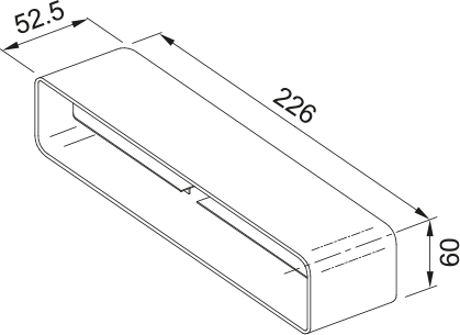 FLAT DUCT CONNECTOR RCR