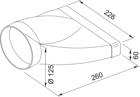 FLAT DUCT CONNECTOR RRC