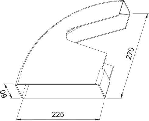 HORIZONTAL CRCO90 ELBOW BEND