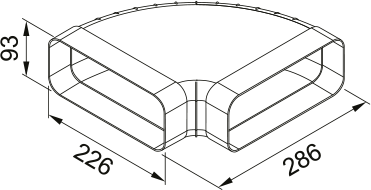 KIT CURVE ORIZONTAL 90° F-RBH 150 NBR