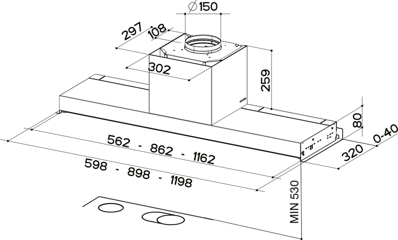 HOOD IN-NOVA TOUCH BK/X A120/2