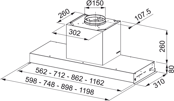 HOOD IN-NOVA ZERO DRIP A120 P31/2