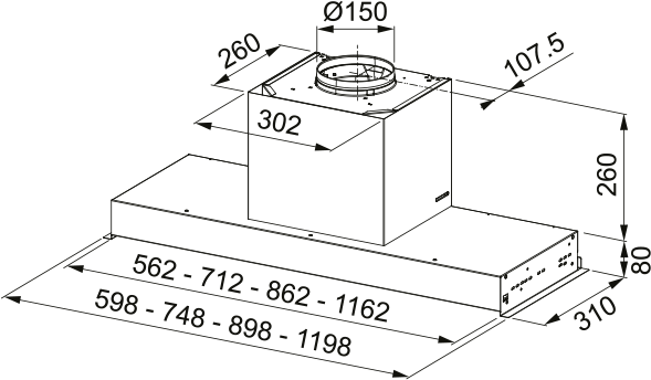 HOOD IN-NOVA ZERO DRIP A90 P31/2