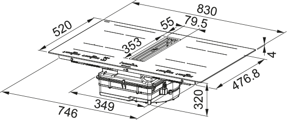 HOB EXTRACTOR GALILEO BOLD F830